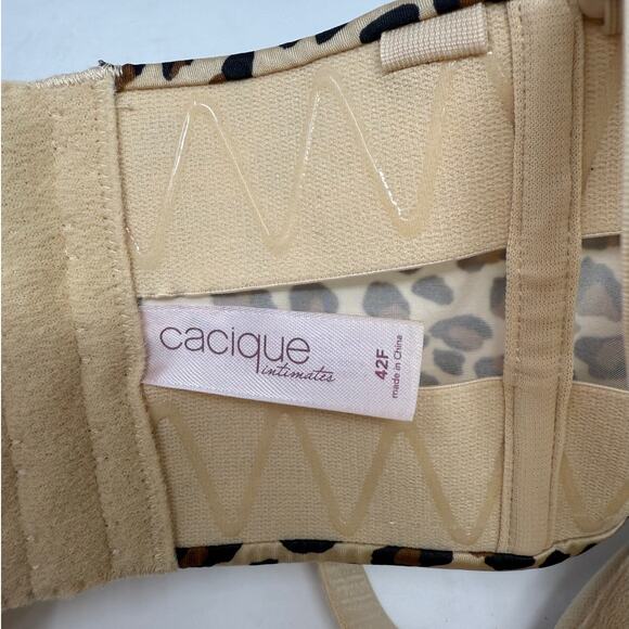 Cacique Intimates Leopard Print Bra Size 42F - Picture 4 of 7